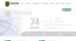 Desktop Screenshot of clinicaacostaortiz.com