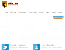 Tablet Screenshot of clinicaacostaortiz.com